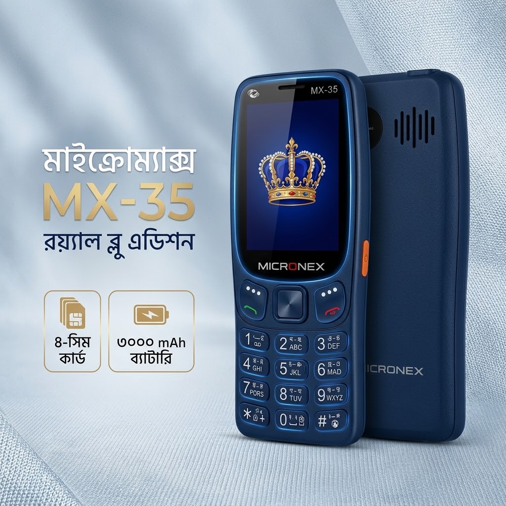 Micromax MX-35 Royal Blue